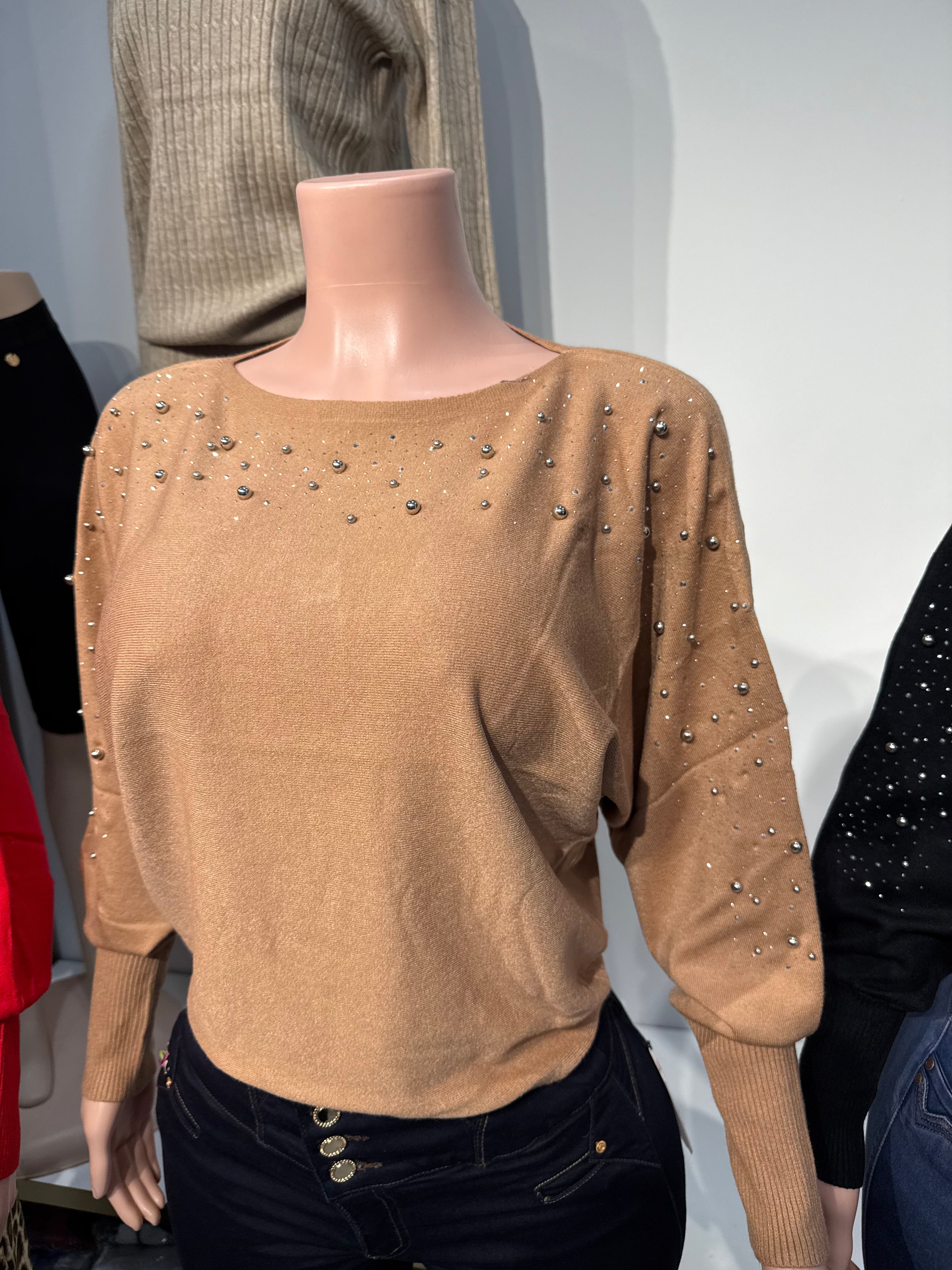 5813 Pearl Whisper Knit Top