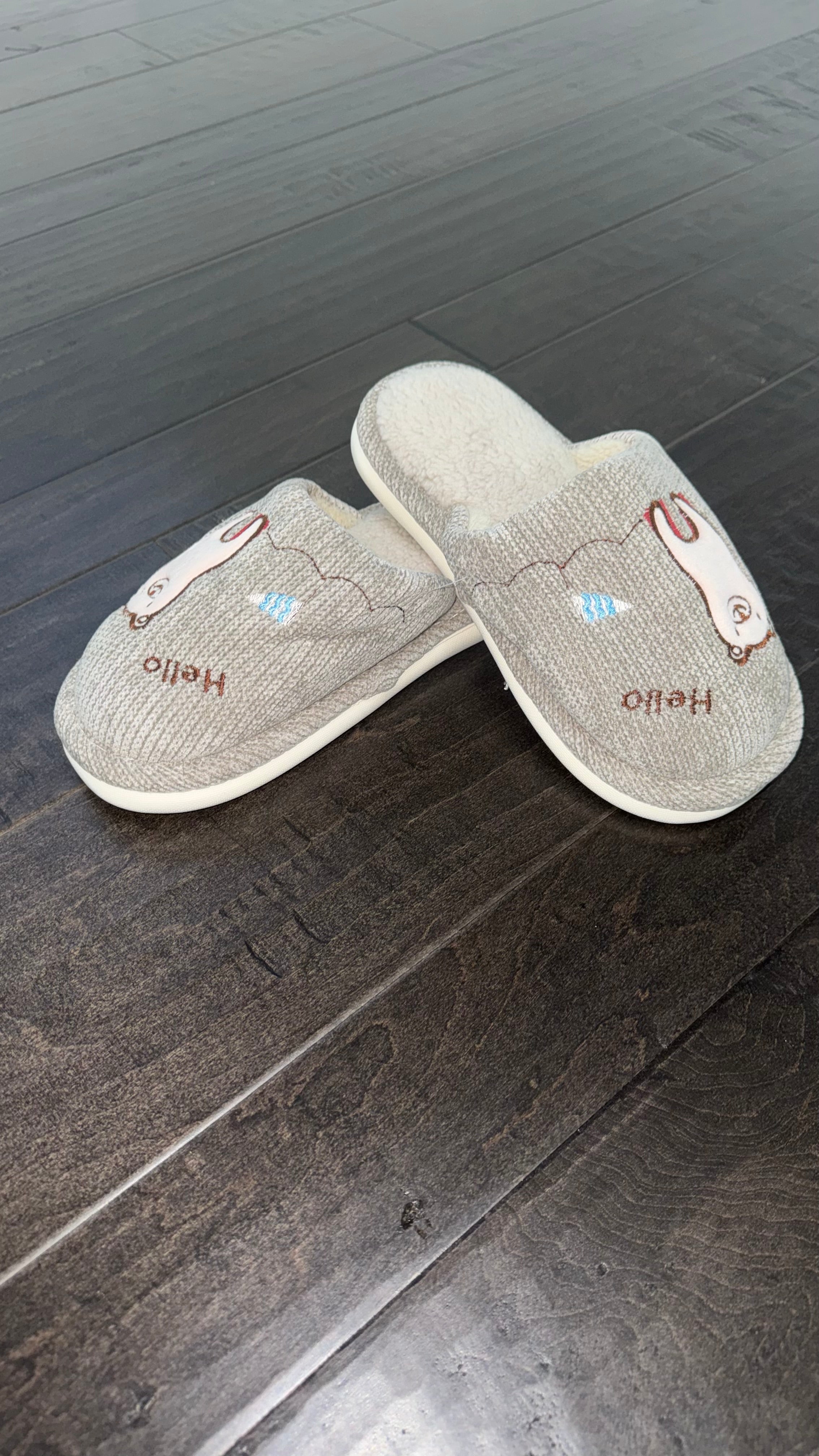 Cozy Fuzzy Slippers with Bear Design