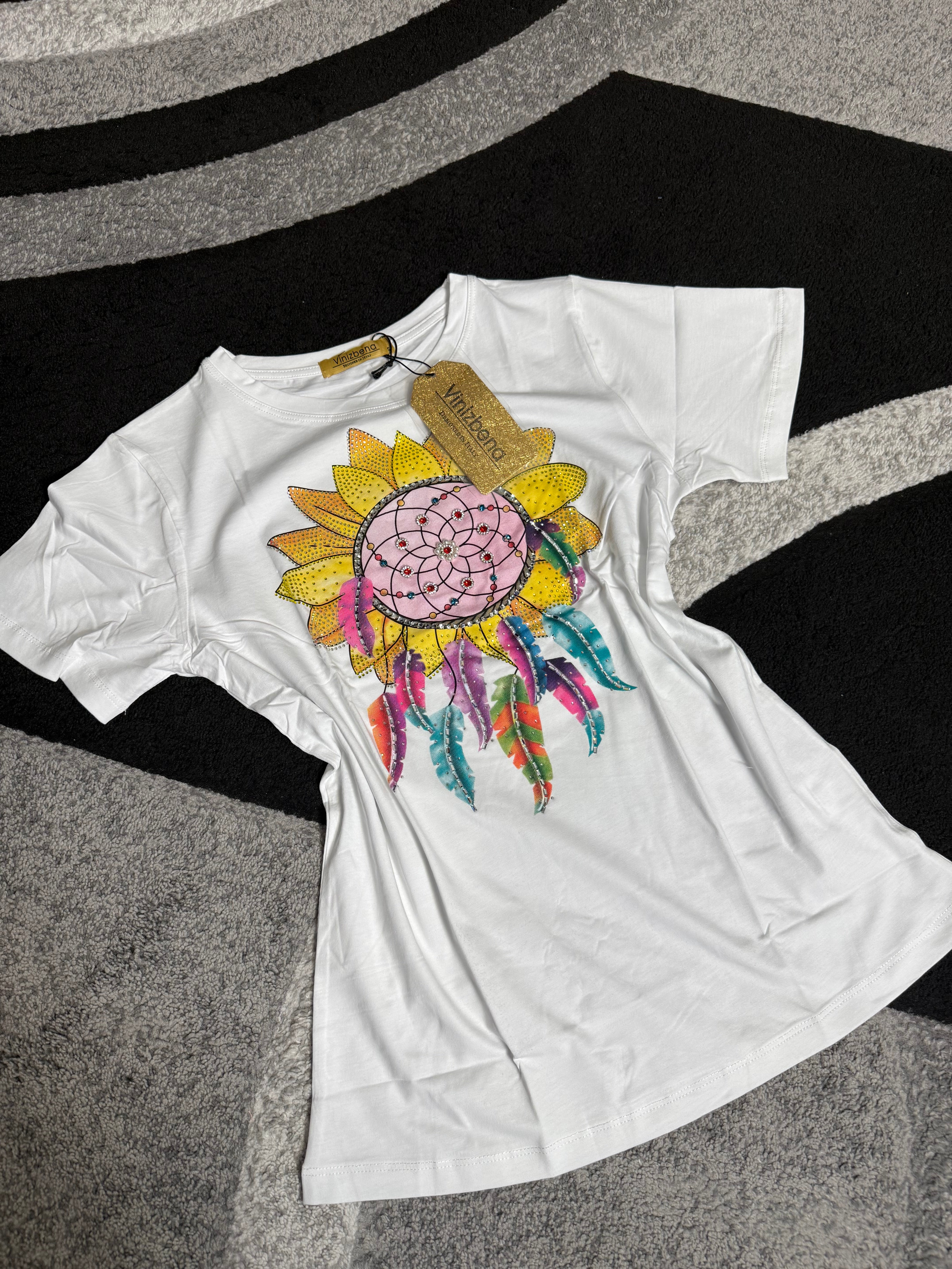 TU596 T-Shirt Dream Catcher Design