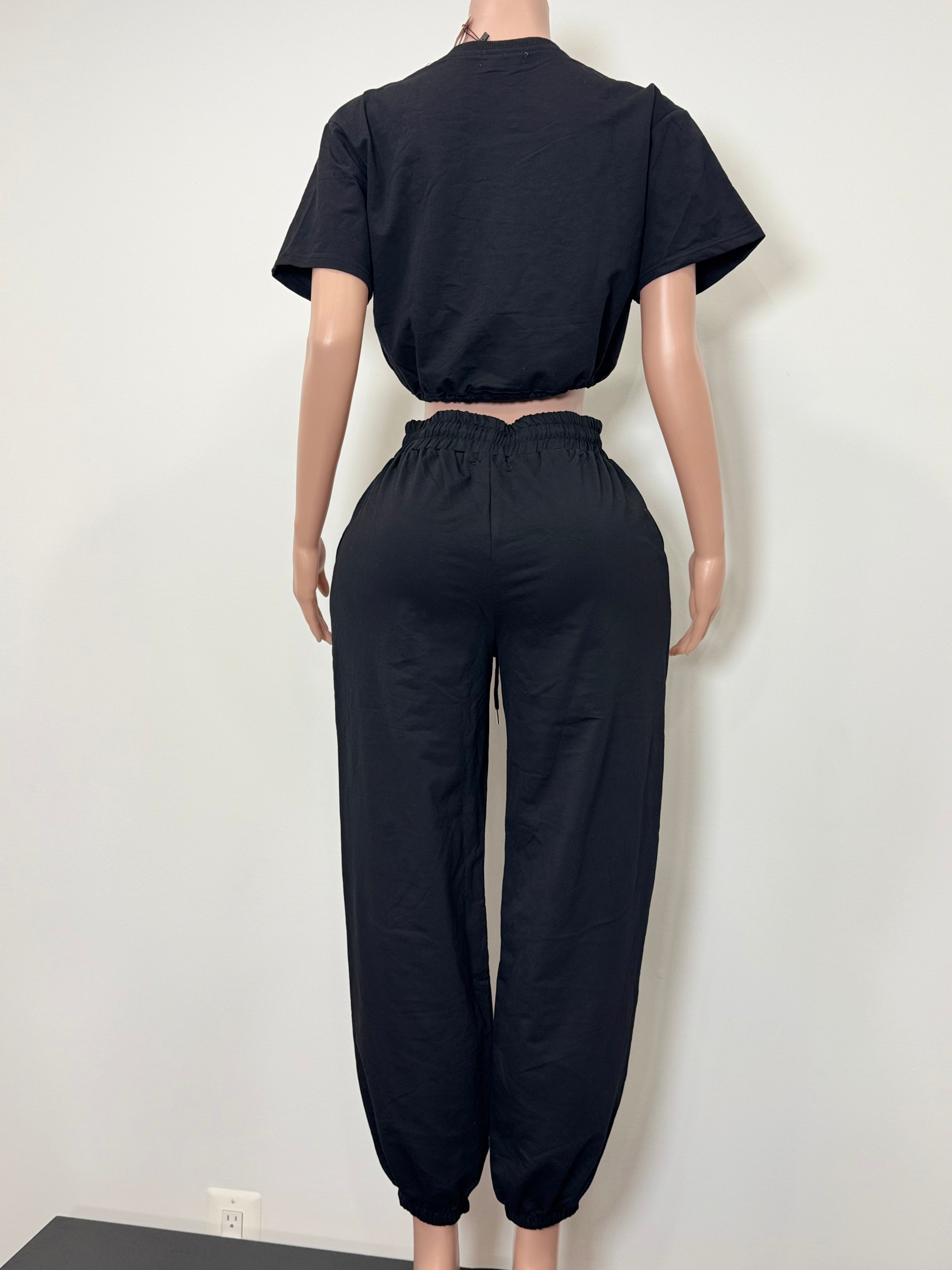 D9977 Heartbeat Charm Jogger Set