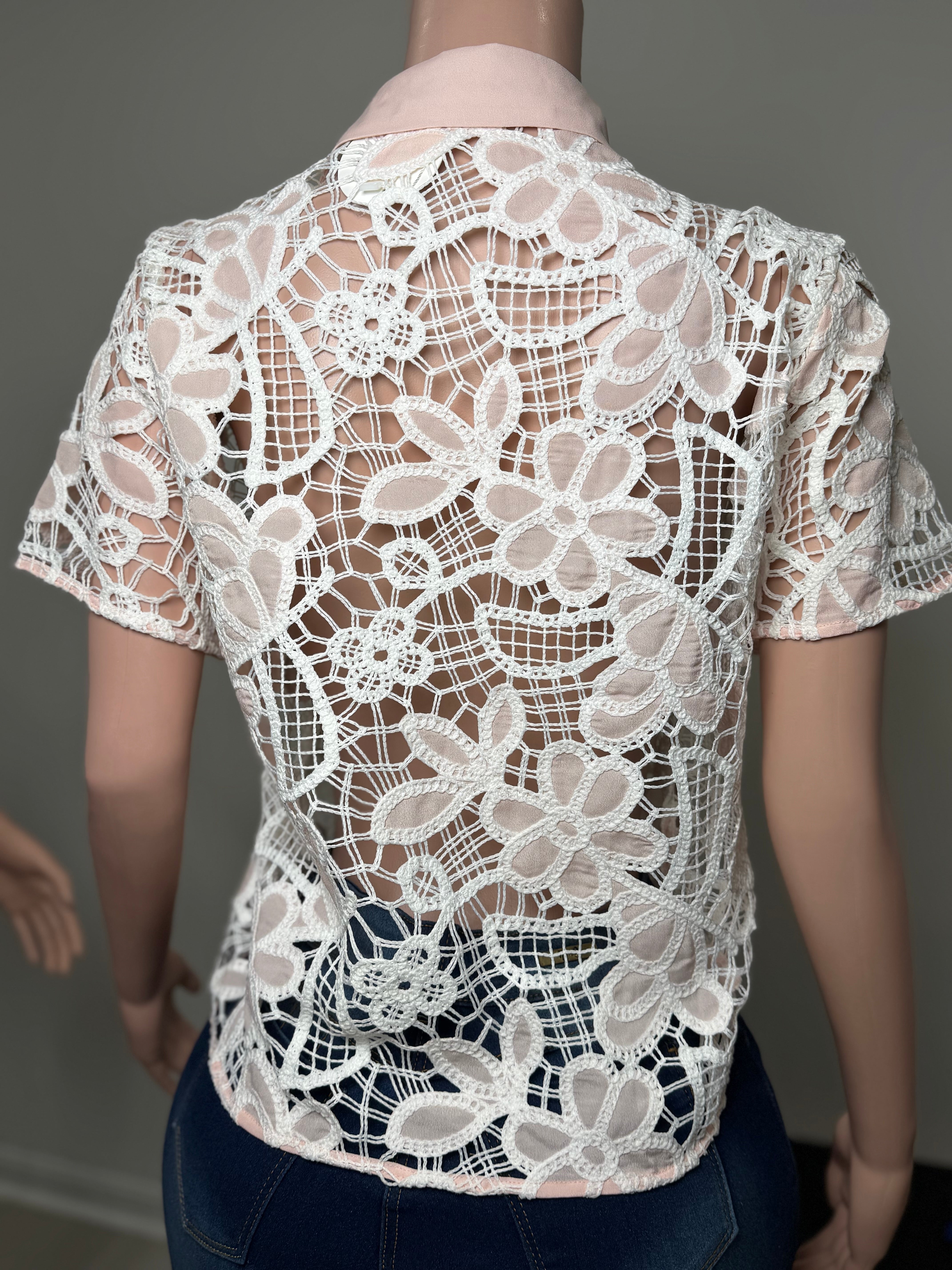 TX70853 Garden Bloom Lace Blouse