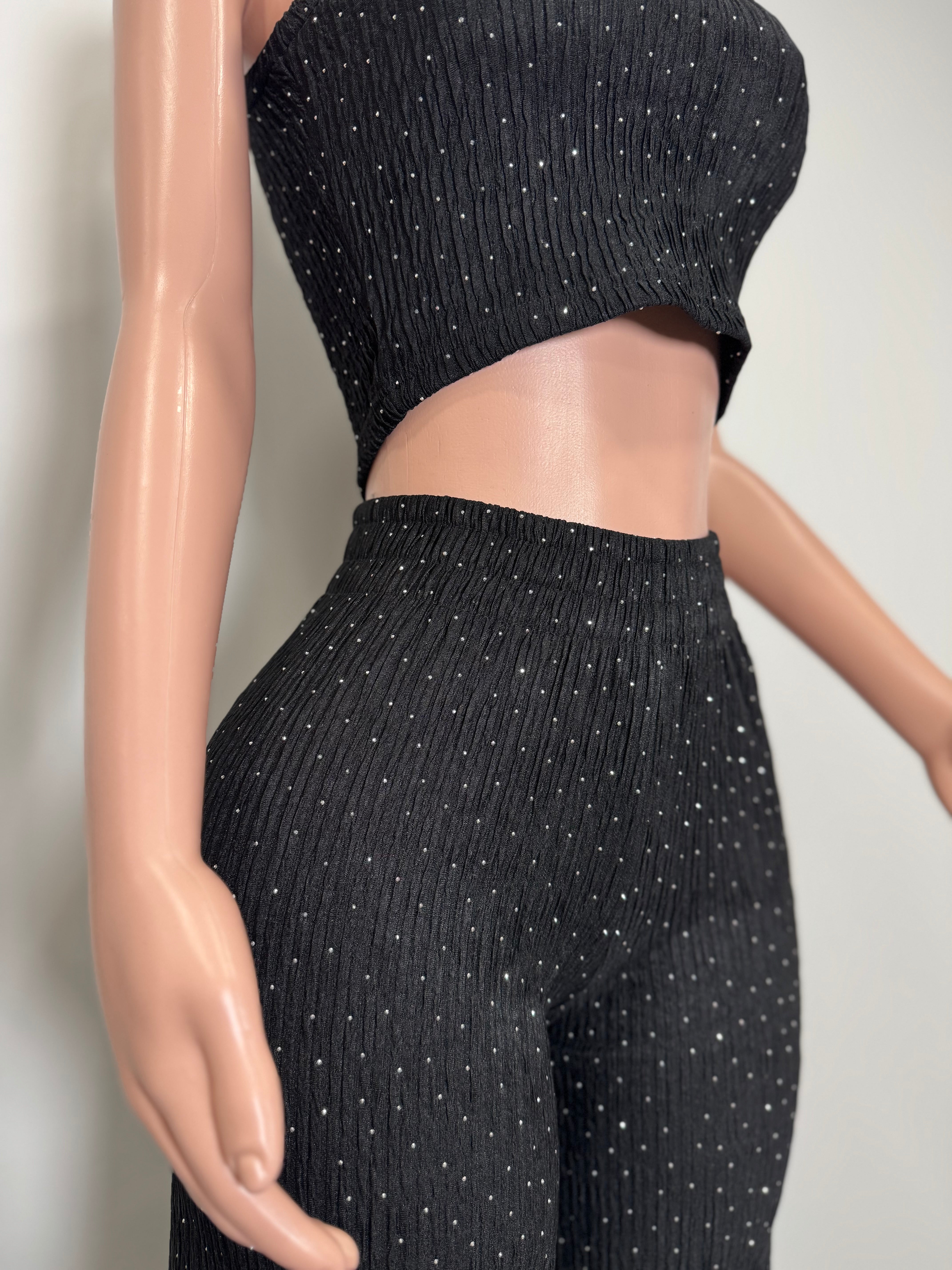 IRIS-1RH 2 Piece Set of Casual Texture Lounge Sleeveless