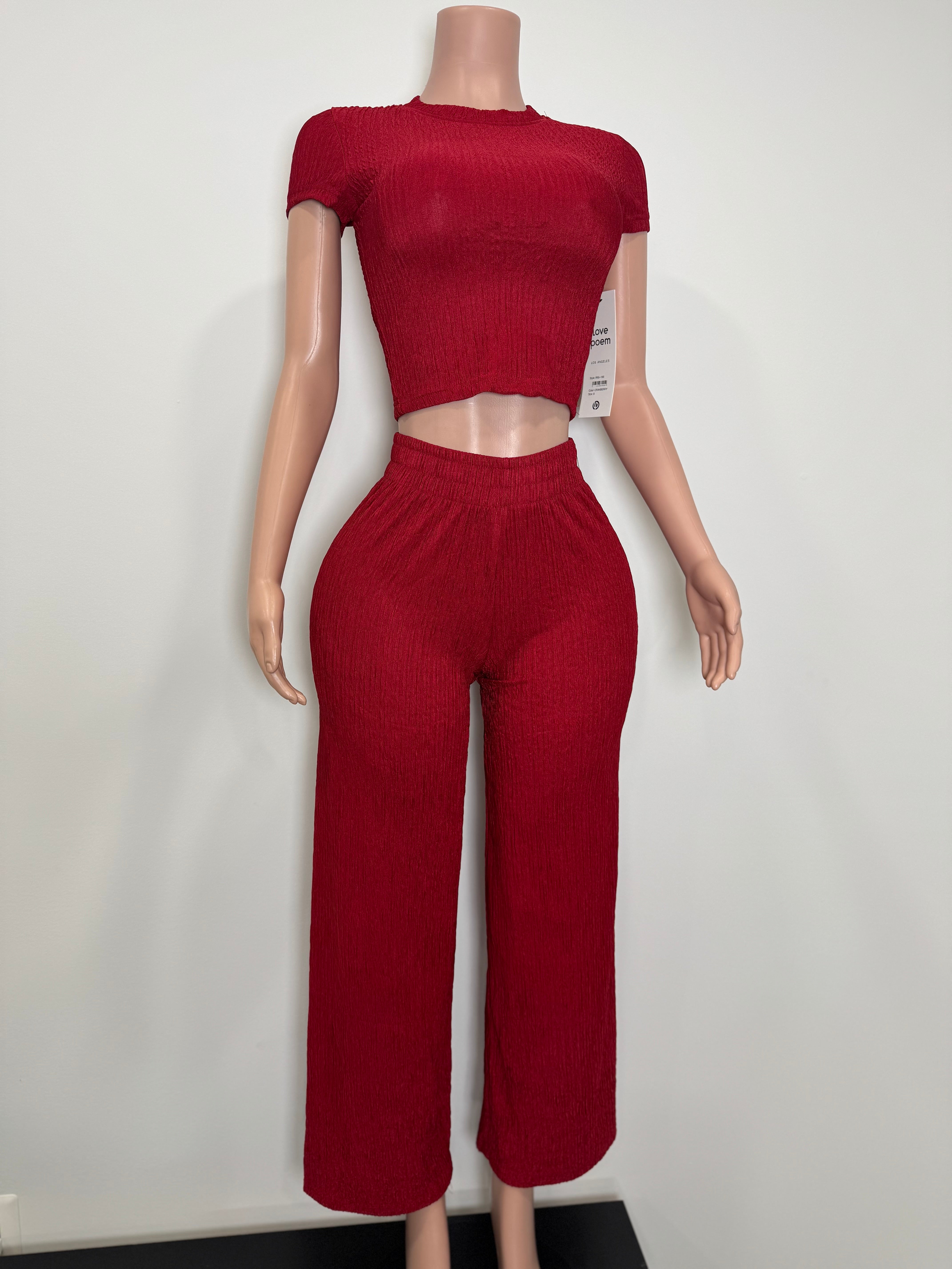 IRIS-19S 2 Piece Summer Party Casual Set Midnight Texture Lounge Set