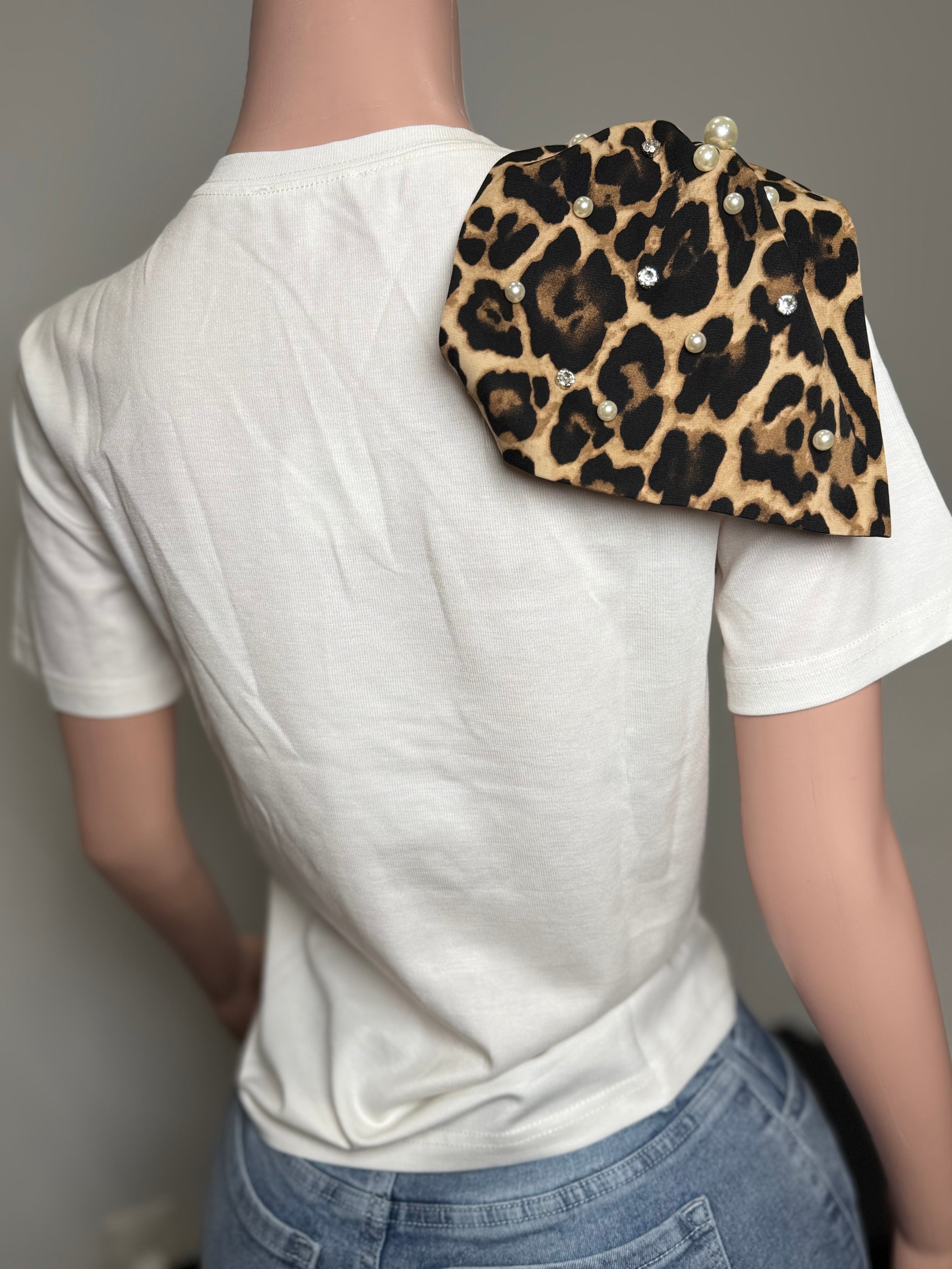 JJ9999-1 Fierce Pearl Drape Tee