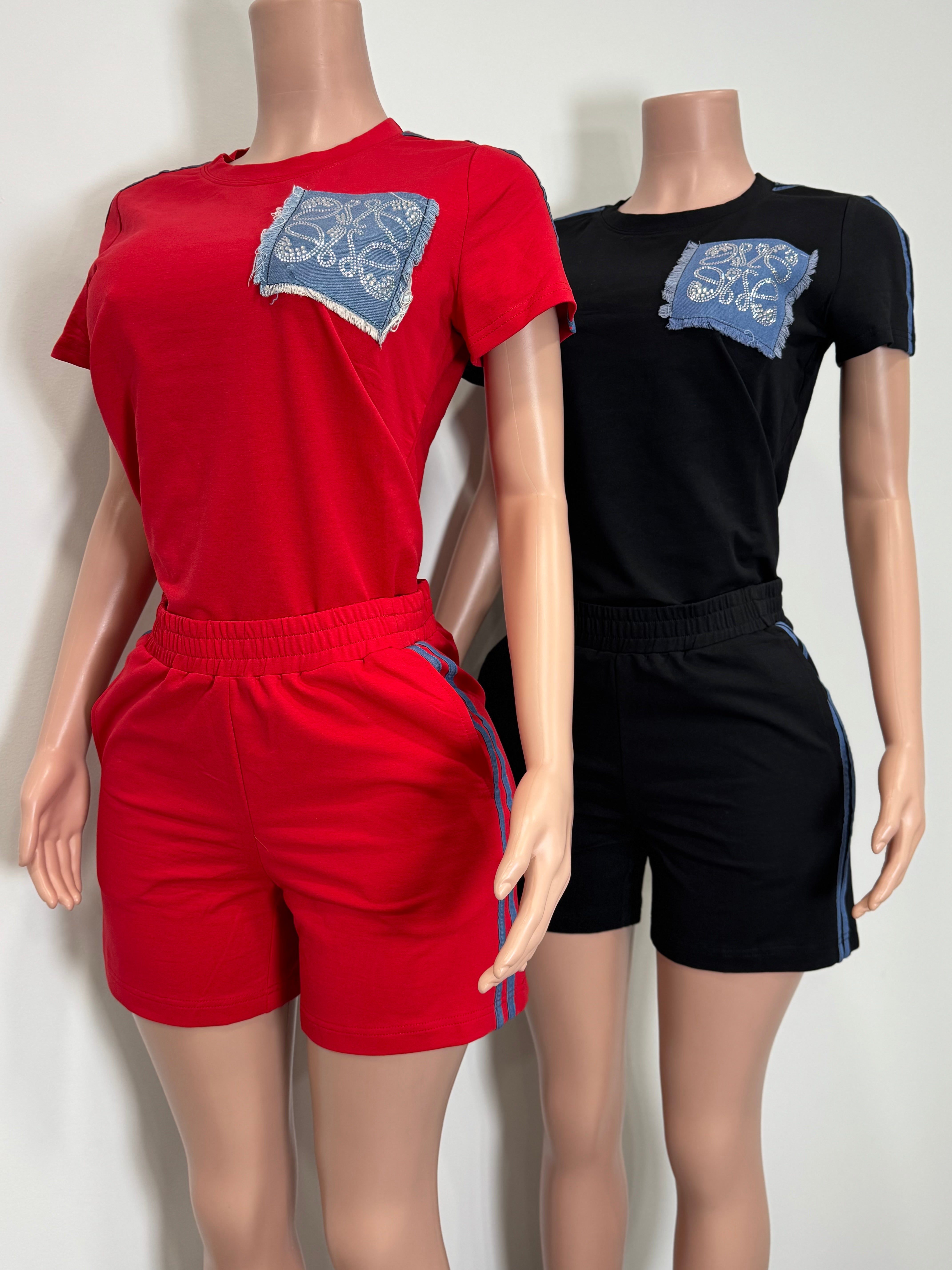 N1542 Denim Patch Street Set