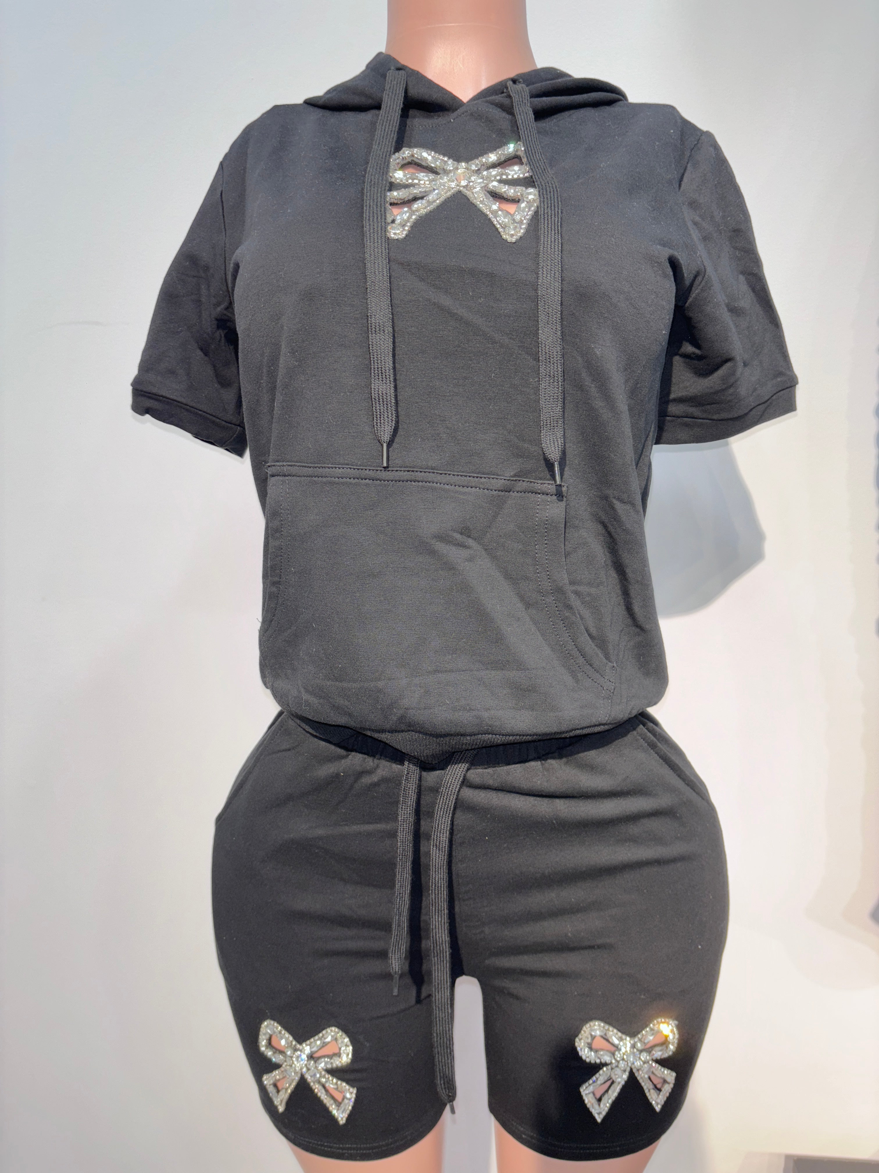 TU533 Bow Babe Hoodie Set