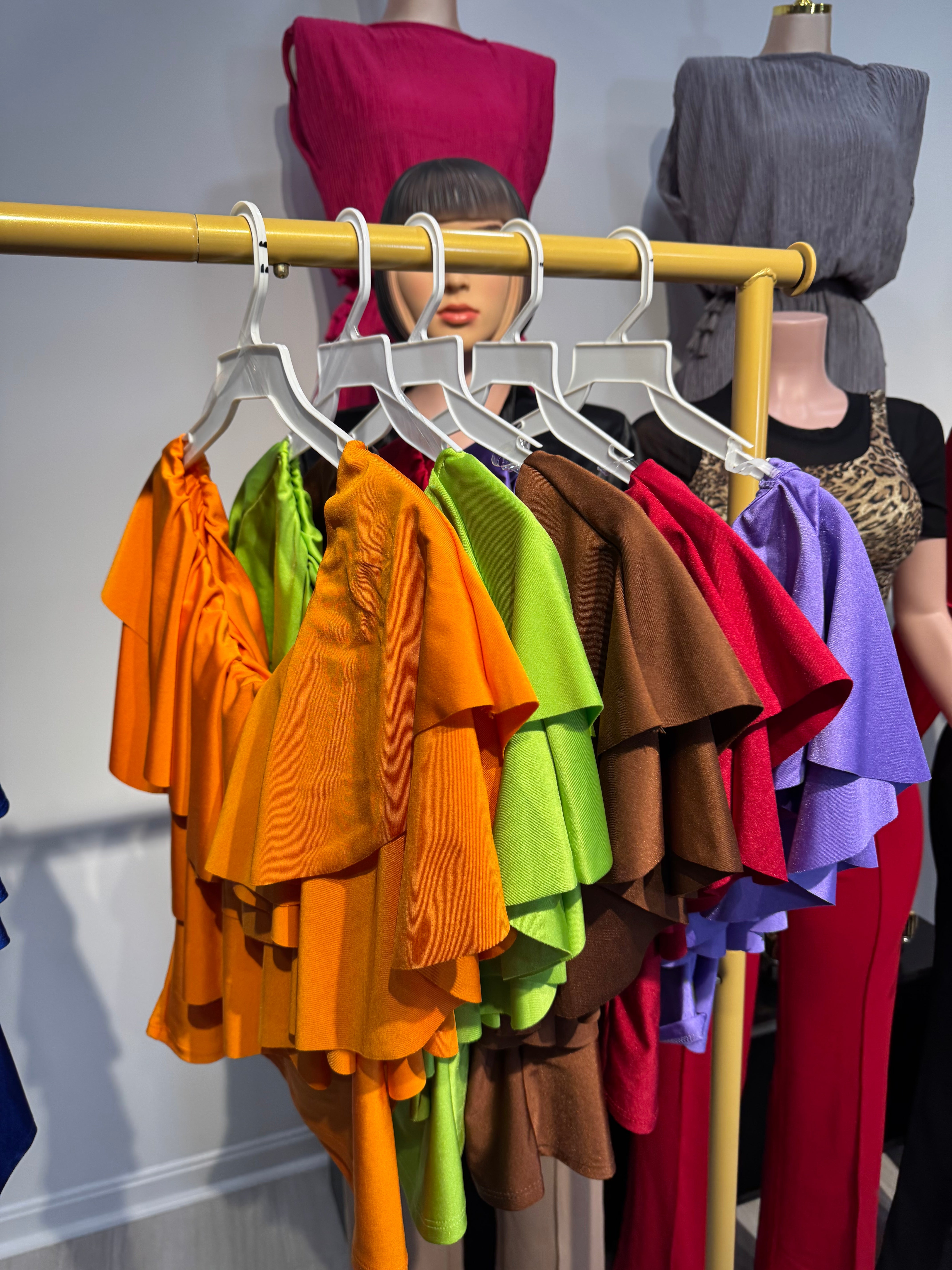 Luxe Ruffle Off-Shoulder Top