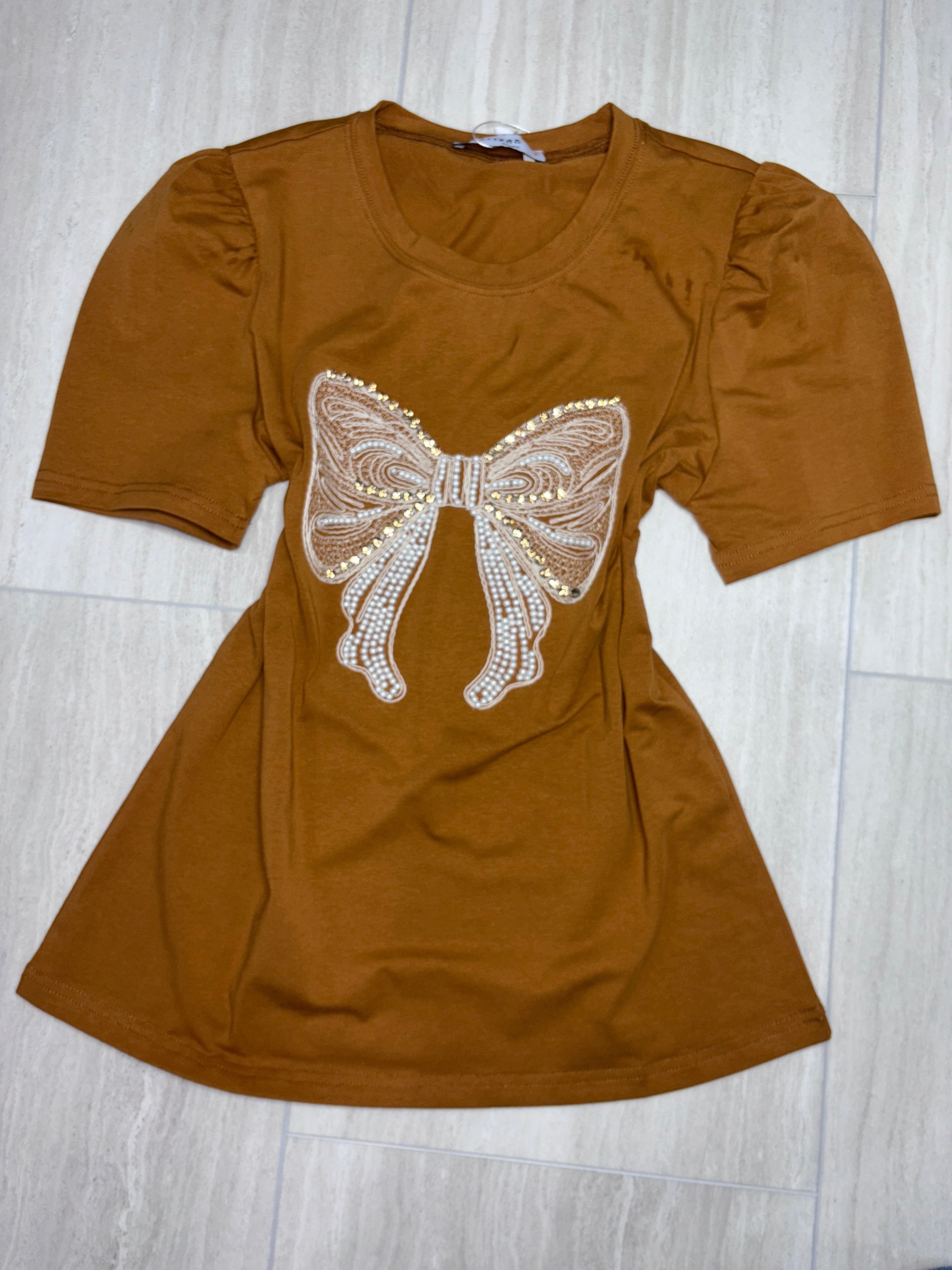 N1628 x Golden Bow Glam Tee