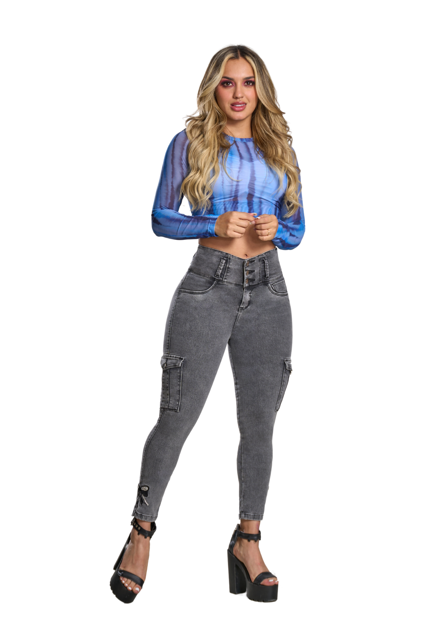 Anastasia Colombian Jean with Internal Girdle Style 360 Mono Coquette 3 Button design