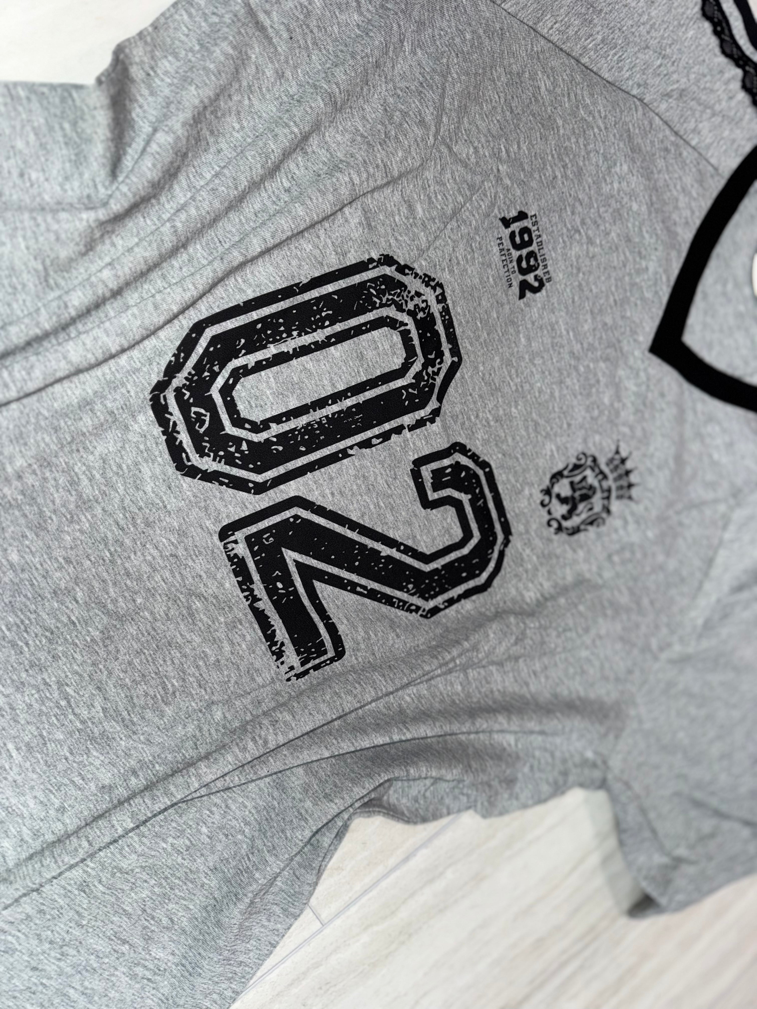 T8512 T shirt with Design “02” Varsity Featuring Numbers