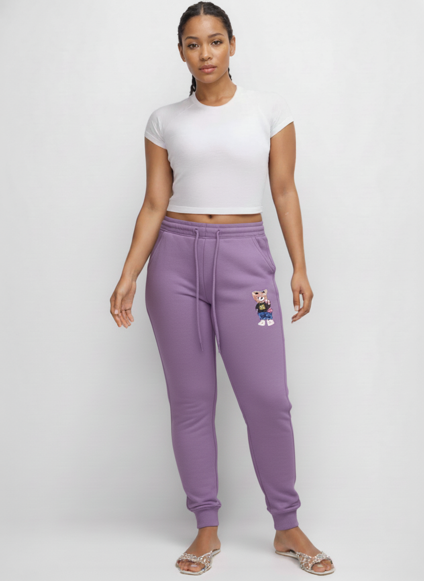 W-2214 Cozy Bear Graphic Joggers