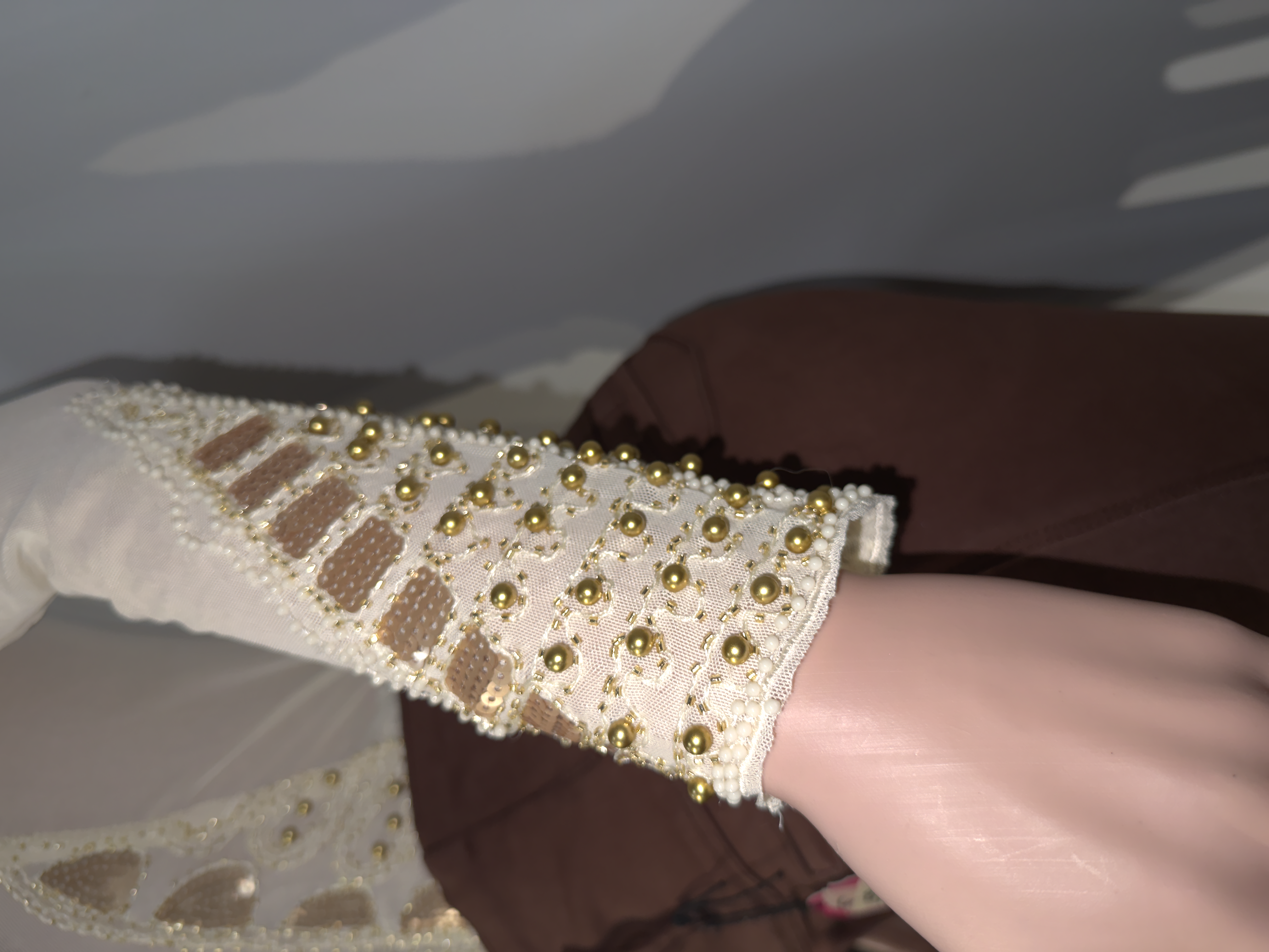 Sleek Comfort Ribbed Bodysuit with pearls